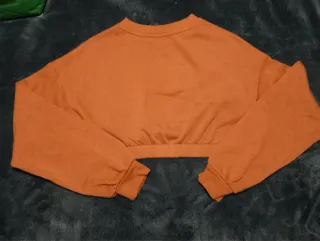 Moletom Cropped Laranja Socially Distanced