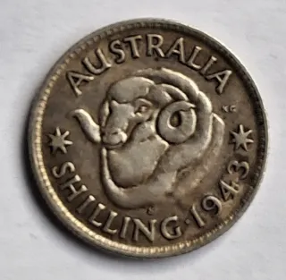 Moneda Australia Shilling 1943