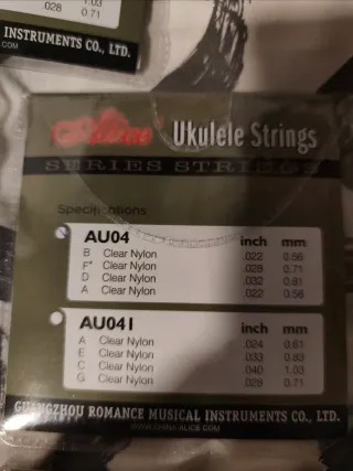 Lote Cuerdas Ukelele