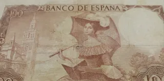 Billete 100 pesetas 1965 Bécquer