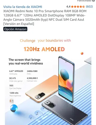 Xiaomi Redmi Note 10 Pro 128GB Azul