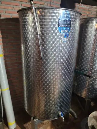 Prensa Hidráulica Vino y bidones acero inoxidable