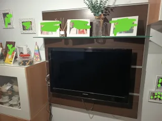Mueble salón modular con vitrina IKEA Besta
