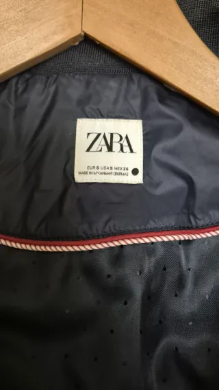 Chaqueta acolchada Zara azul