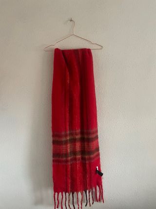 Bufanda roja 50% algodón