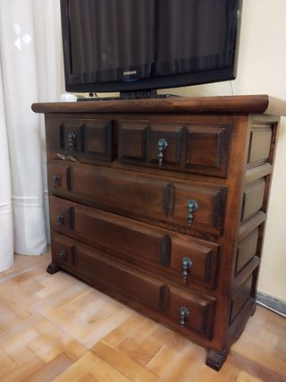 Cajonera rústica de madera