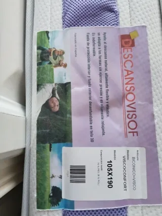 SÓLO HASTA EL VIERNES  Colchón Descansowisof 105x1