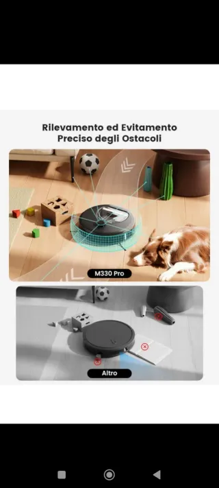 Robot aspirapolvere smart
