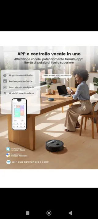 Robot aspirapolvere smart