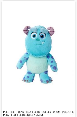 Peluche Sulley Pixar 25cm