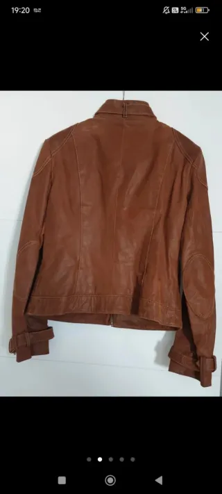 Chaqueta/ cazadora de piel marrón