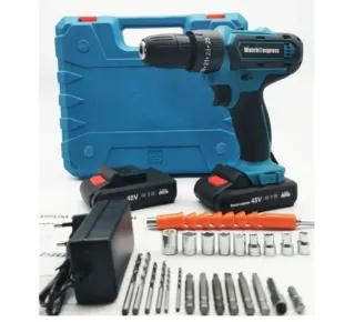 Trapano a batteria professionale 48V + accessori