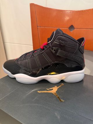 Zapatillas Jordan 6 Rings Negras y Rojas
