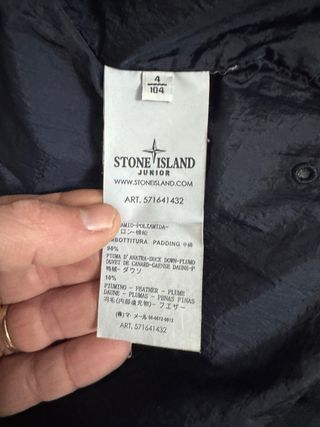 Piumino Stone Island Bambino Blu 4 anni vedi foto