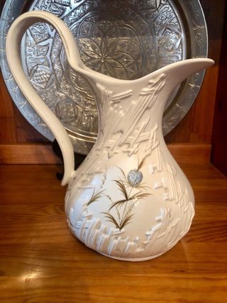 Jarrón Cerámica Decorado Flor