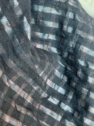 Blusa fiesta negra y plateada T.M