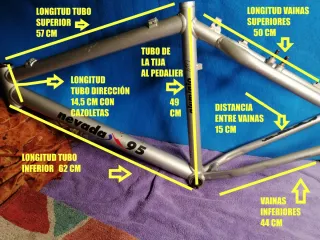 Cuadro BH Nevada 95 Aluminio peso 1970 gramos