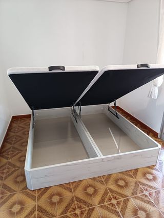 Canapé abatible madera y metal