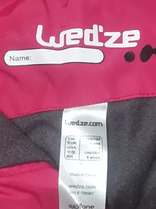 Pantalón de esquí rojo Wedze