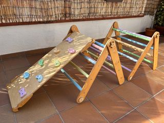 Triángulo Pikler Montessori Madera Natural