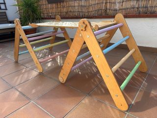Triángulo Pikler Montessori Madera Natural