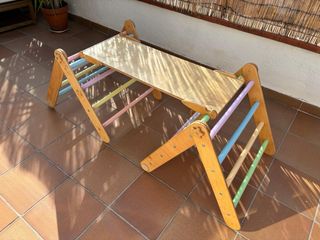 Triángulo Pikler Montessori Madera Natural