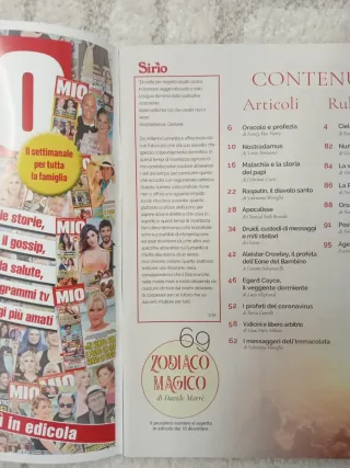 Rivista Sirio le grandi profezie novembre 2020