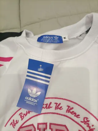 Conjunto Adidas Mujer Blanco y Negro