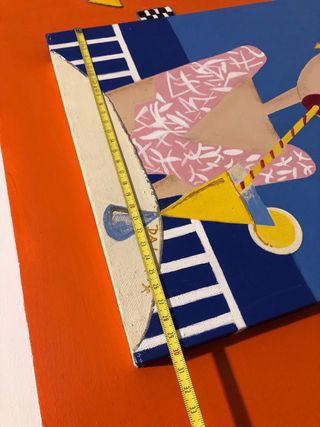 Cuadro decorativo mujer con cóctel