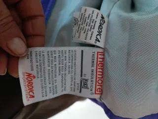 Giubbino da neve unisex viola e verde