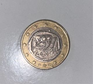 Moneda 1 Euro Búho Griego 2002