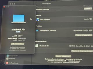 MacBook Air M1 2020 Gris Espacial