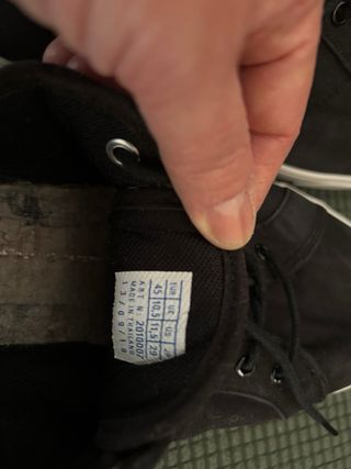 Zapatos negros de lona. Talla 45. Le Coq Sportif