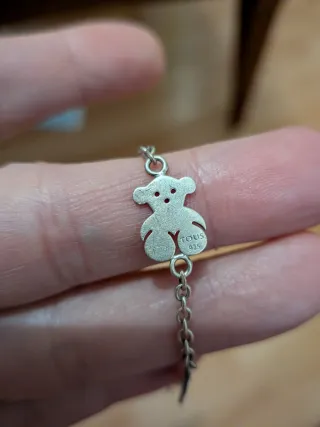 Pulsera Plata Corazón Elefante Oso Flor