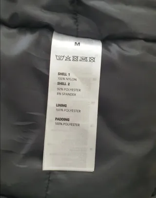 Abrigo acolchado largo negro