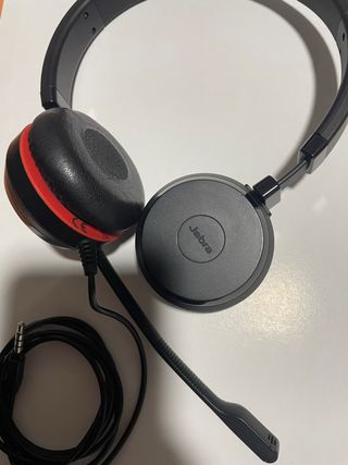 Diadema Auriculares Jabra Negro/Rojo