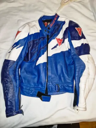 Mono Dainese T48 Azul Retro Vintage 2 Piezas