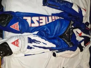 Mono Dainese T48 Azul Retro Vintage 2 Piezas