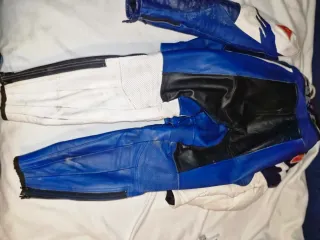 Mono Dainese T48 Azul Retro Vintage 2 Piezas