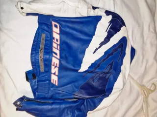 Mono Dainese T48 Azul Retro Vintage 2 Piezas