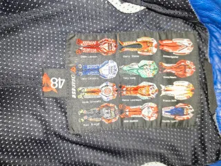 Mono Dainese T48 Azul Retro Vintage 2 Piezas