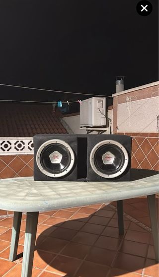 Cajón Doble para Altavoces 12 Pulgadas