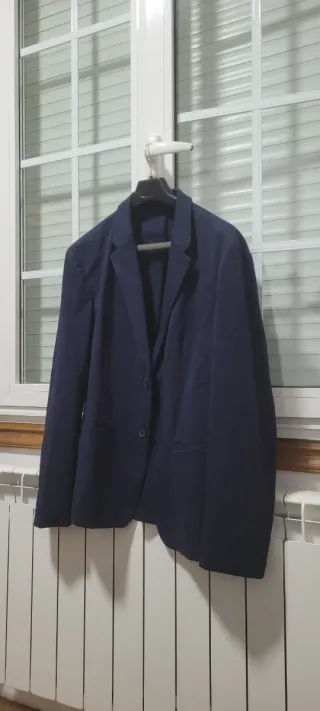 Chaqueta americana azul oscuro