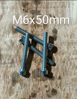 Parafusos M6x50mm Zinco