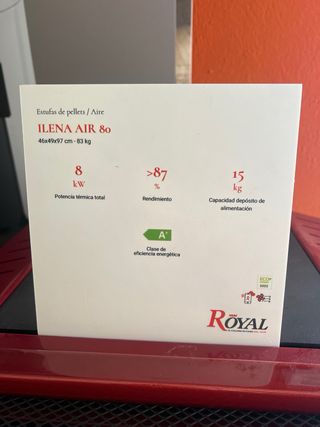 Estufa Pellet Royal Ilenia Air 8KW