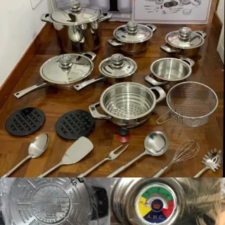 Set Pentole AMC Induzione 23 Pezzi + Clever Cutter