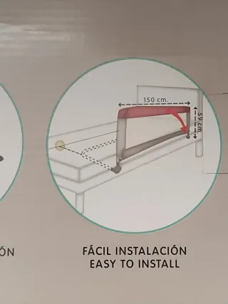 Barrera plegable para cama nido de Olmitos