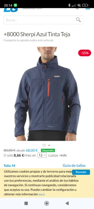 Chaqueta +8000 Talla L