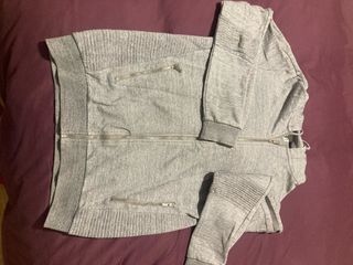Sudadera Zara Gris Cremallera