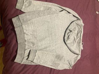 Sudadera Zara Gris Cremallera